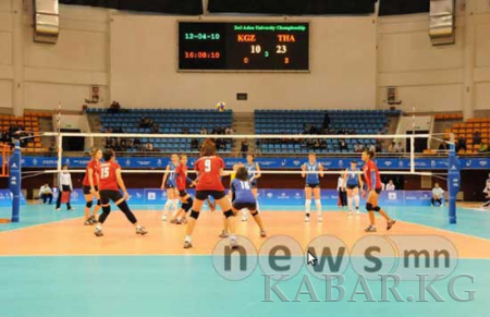 Женская сборная Кыргызстана по волейболу проиграла третий матч на чемпионате Азии команде Монголии 